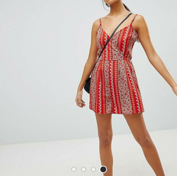 ASOS Pants - NWOT Parisian printed cami romper